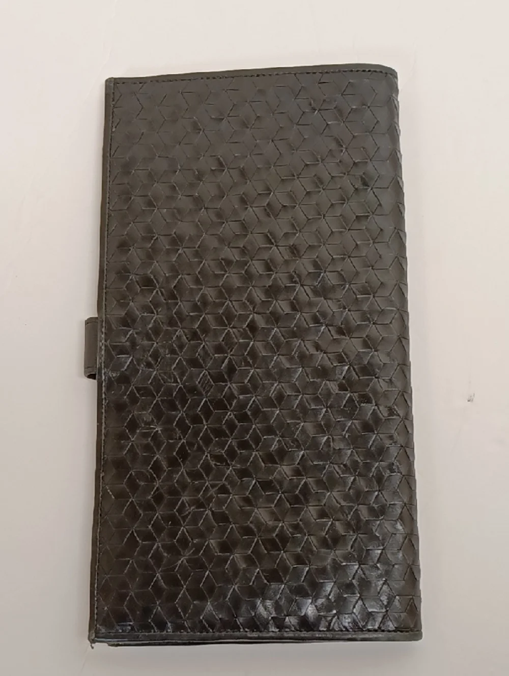 Cole Haan Vintage Travel Wallet Genuine Woven Leather